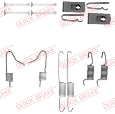 Accessory Kit, parking brake shoes